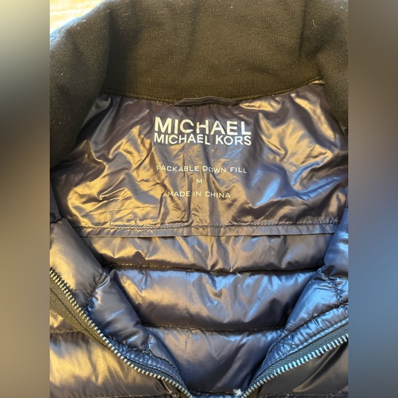 Navy Down Michael Kors Vest - Picture 6 of 6